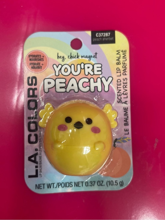 L.A. Colors Other - L.A. COLORS Peach Chick Scented Lip Balm - Yellow with Pink Accents
